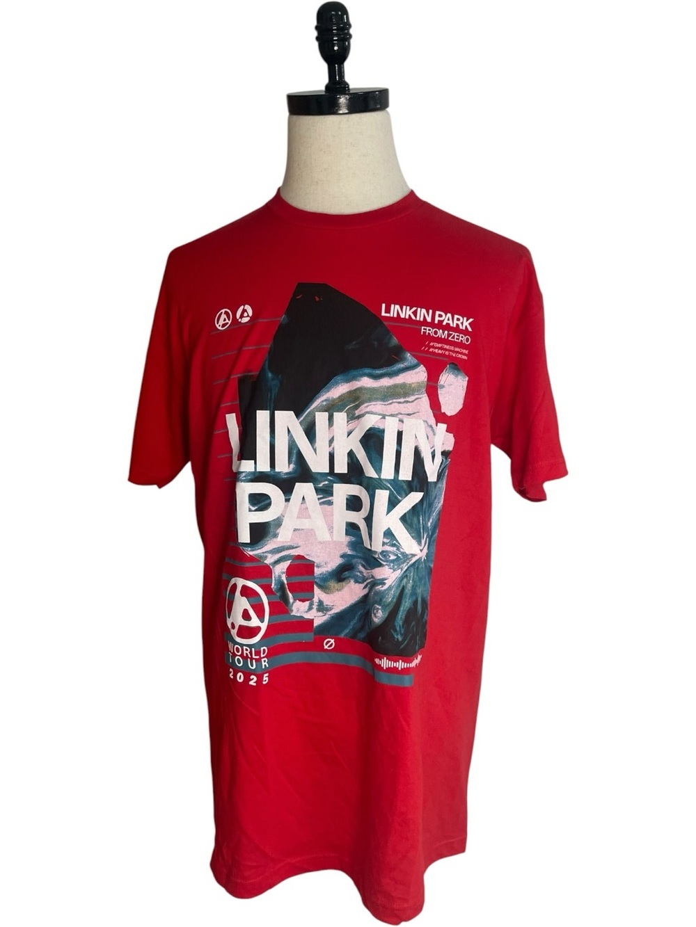 Linkin Park From Zero World Tour 2025 Jagged Graphic Tee T-Shirt Red